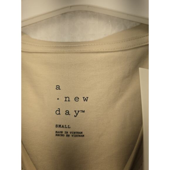 Womens Terry Tank Top A New Day Tan Size Small 6237 - Picture 3 of 6